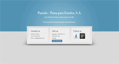 Desktop Screenshot of pastofo.com